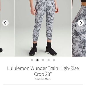 Lululemon wunder train High-Rise Crop 23”